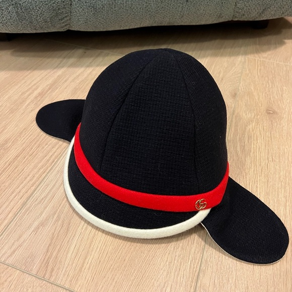 BNWT Gucci Kids Morgana Logo Plaque Hat - Picture 3 of 9